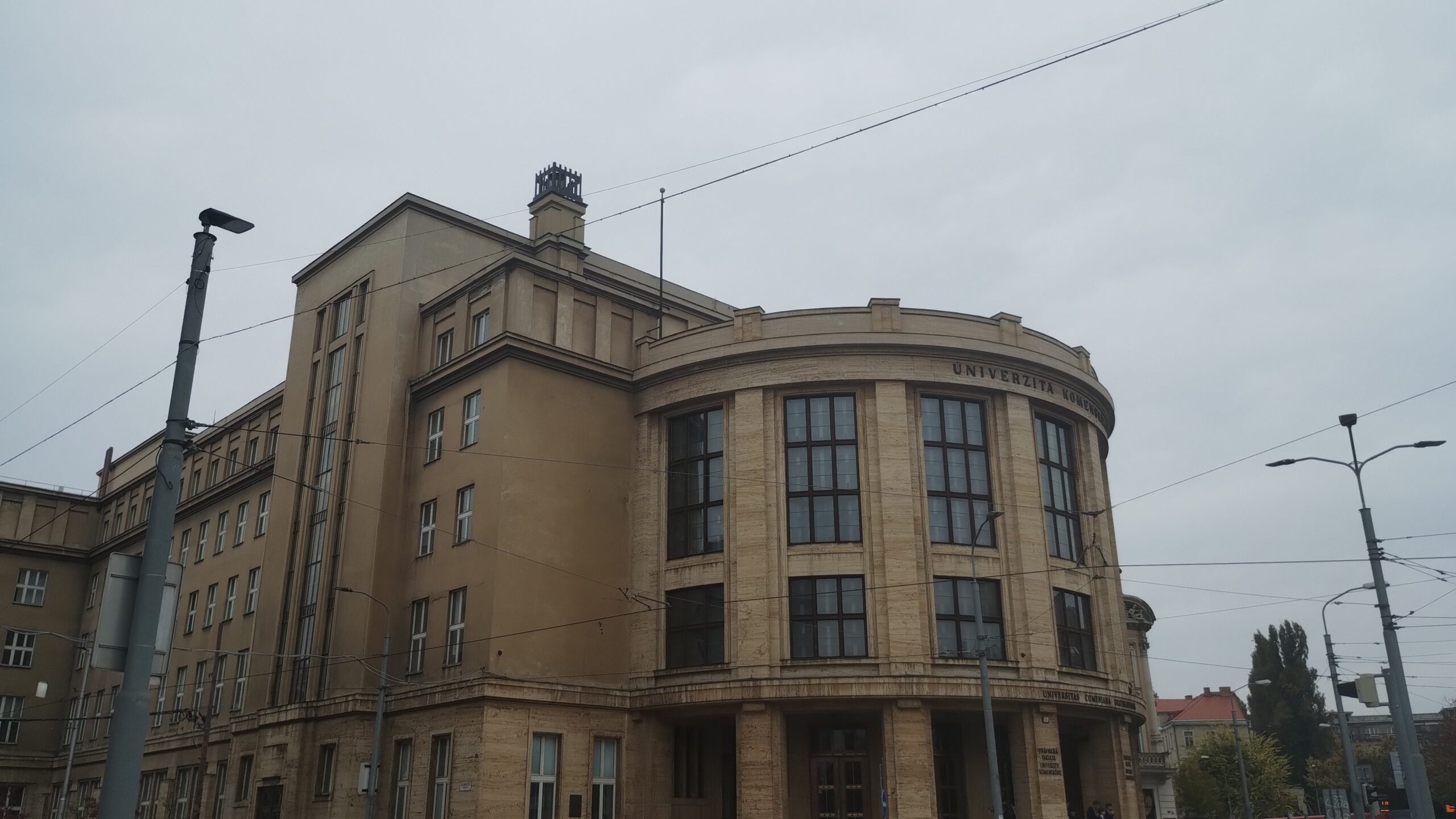 Comenius University main building at Šafárikovo Square in Bratislava