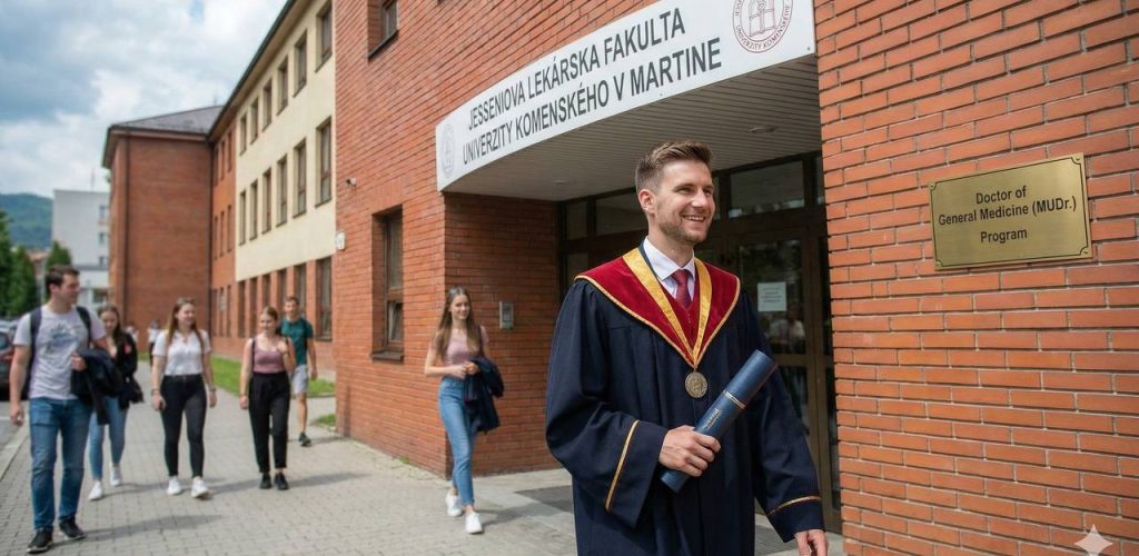Doctor of General Medicine (MUDr.) at Jessenius Faculty of Medicine at Comenius University in Martin